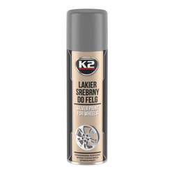 K2 L332 LAKIER SREBRNY do felg 500ml do malowania