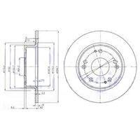 Delphi BG3964  TARCZA HAM.HONDA ACCORD VIII